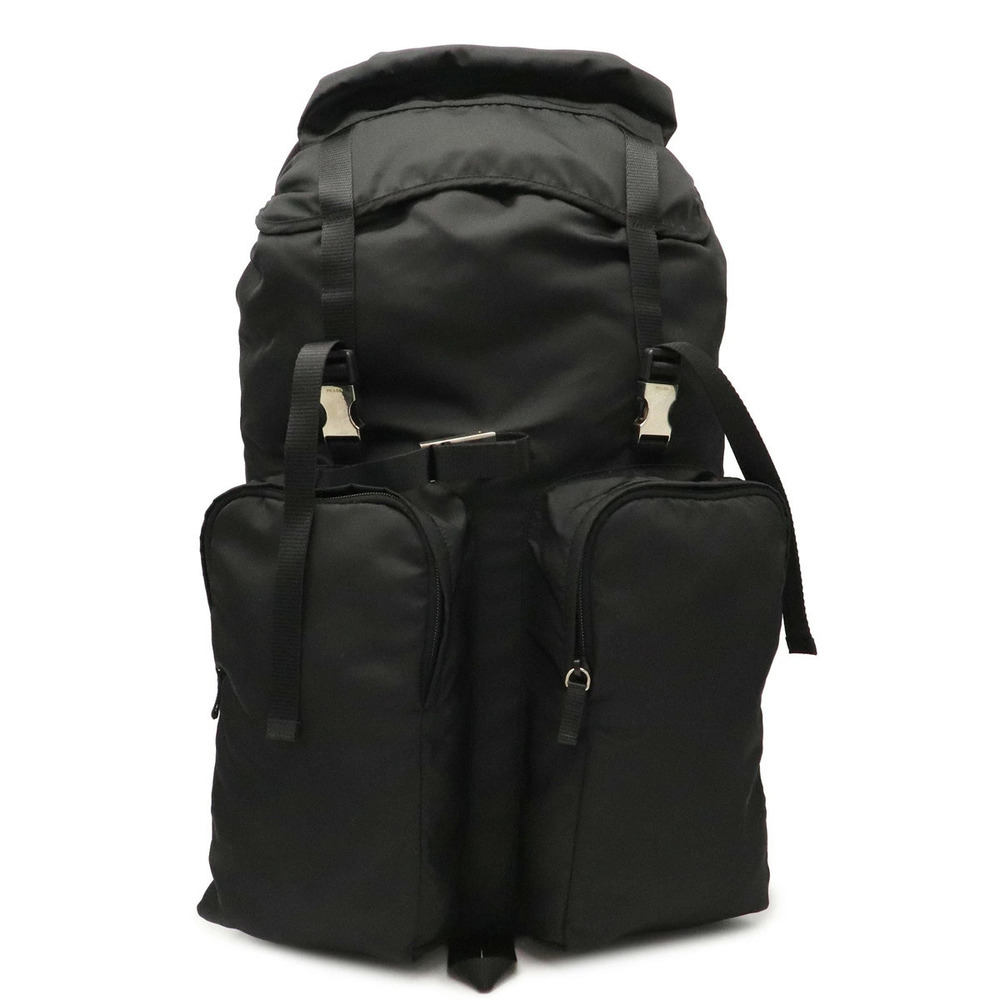 Prada Backpack Rucksack Day Bag Shoulder NERO Black